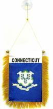 K&#39;s Novelties State of Connecticut Mini Flag 4&quot;x6&quot; Window Banner w/Suction Cup - £2.30 GBP