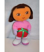 Nickelodeon LARGE 26&quot; Dora the Explorer Christmas Holiday Greeter Plush Toy - £35.07 GBP