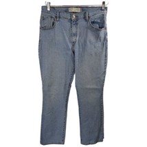 Levis 550 Grunge Jeans Womens 14 M Blue Relaxed Bootcut Denim (Flaws) - £18.94 GBP