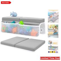 Luxurious Baby Bath Kneeler &amp; Elbow Rest Pad Set – Memory Foam Comfort Grey - $101.92
