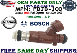 Genuine Bosch x1 Fuel Injector for 2000-2002 Nissan Sentra 1.8L I4 MPN#FBJB-100 - £36.74 GBP