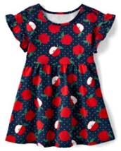 NWT The Children&#39;s Place Size 5T Navy Red Apple Dot Dress  Headband NEW - £11.76 GBP