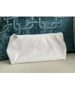Dior Beauty White Airbag Cosmetic Bag Makeup Pouch Pink Lining New VIP Gift - £7.82 GBP