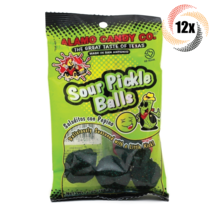 12x Bags Alamo Candy Co Delicious Sour Seasoned Pickle Balls Candy | 1oz - $36.19