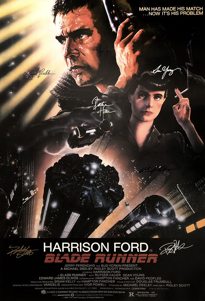 Blade Runner Signed Movie Poster - $180.00