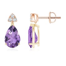 Authenticity Guarantee

ANGARA 2.17 Ct Pear-Shaped Amethyst Drop Earrings wit... - £446.89 GBP