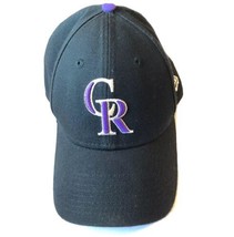 New Era Colorado Rockies Logo Adjustable Strapback Hat MLB Baseball Cap - $230.57 MXN