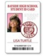 LISA TURTLE BAYSIDE SAVED BY THE BELL  NAME BADGE HALLOWEEN COSPLAY MAGN... - $16.24