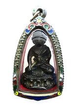 Real Rare Phra Kring Jakkapat Wat Sutath Magic Good Luck Power Top Rare Amulets - £47.95 GBP
