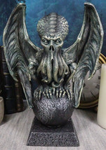 High Priest Great Old Ones Call of Cthulhu Sitting On Earth Globe Orb Fi... - £49.77 GBP