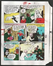 Hand Painted Color Guide-Capt Marvel-Shazam-C35-1975-DC-page 11-Batson-T... - £50.65 GBP