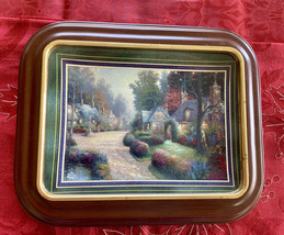 Thomas Kinkade&#39;s “Cobblestone Lane” Framed Plate - $32.00