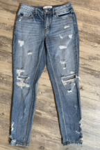 KanCan Relaxed Fit Distressed Boyfriend Jeans Sz 3/25 - £13.82 GBP