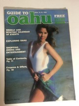 1986 Vintage Guide To Oahu Booklet Hawaii - £10.25 GBP