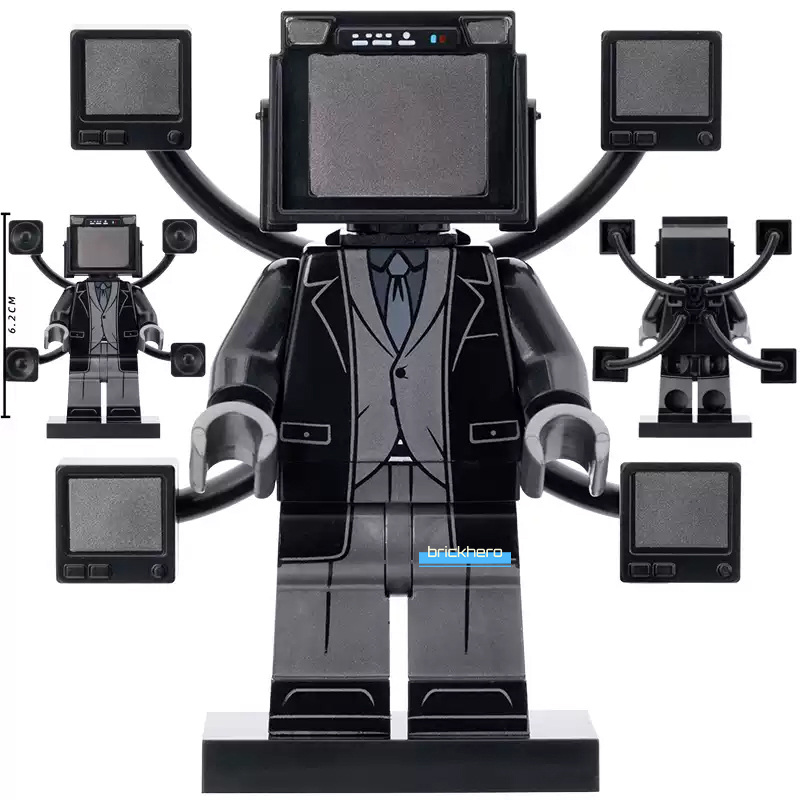 Giant TV People Skibidi Toilet Lego Compatible Minifigure Brick Toys Gift