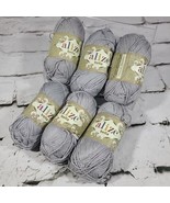 Alize Bella Yarn Gray Lot of 6 Skeins New  - £22.20 GBP