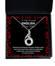English Bonus Mom Necklace Gifts - To My Wonderful Bonus Mom - Phoenix Pendant  - £39.27 GBP
