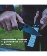 Double Sided Folded Pocket Sharpener Diamond Knife Sharpening Stone Kitc... - $14.84