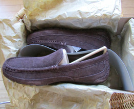 UGG Slipper Shoes Alder Suede Loafer Espresso Size 9 New - £72.37 GBP