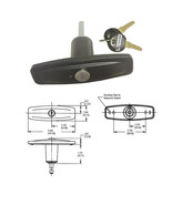 Gordon Glass® Tri-Mark Flush Mounted  Pop Up T-Handle with 1-7/8&quot; Unthreade - $72.24