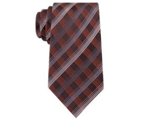 Geoffrey Beene Office Chic Plaid 100% Silk Neck Tie Necktie. MSRP $55 - $12.86
