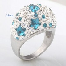 Women's Accessories Pretty Stainless Steel AB Color Pink Fashion Ring Wholesale - £15.03 GBP