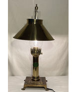 Vintage Paris Istanbul Orient Express Brass Clawfoot  Adjustable Table Lamp - $133.64