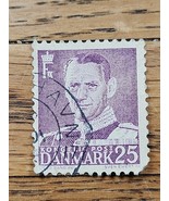 Denmark Stamp King Frederik IX 25ore Used 354 Copenhagen - $1.36 CAD