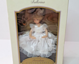 DG Creations Doll Ornament Ballerina Porcelain Poseable in Box Vintage 2002 - $13.81