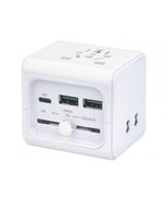 Qvs PA-C5 PRIUMUM WORLD TRAVEL PWR ADAPT W/ USB-C DUAL-USB CHARGER PORTS - $95.08 CAD