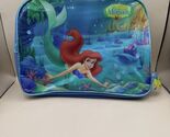 Disney Ariel Little Mermaid Watercolor Zip Top Handle Makeup Cosmetic Ba... - $19.79