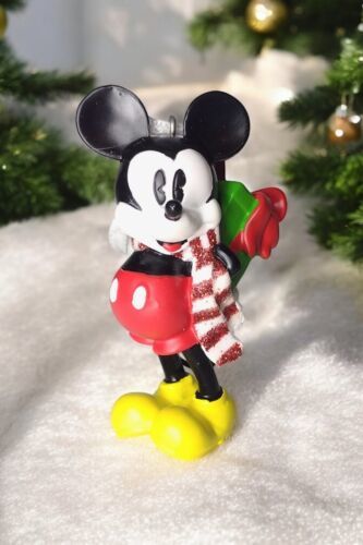 Hallmark Disney Mickey Mouse Christmas Ornament 2016 Glitter Gift Holiday - $8.54