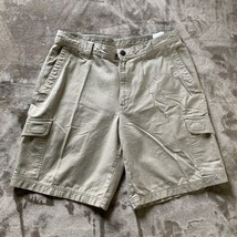 Columbia Cargo Shorts Mens 36 Beige Flap Pockets Outdoors Casual Summer - $10.21