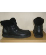 UGG CYPRESS Black Water Resistant Sheepskin Ankle Boots US 7, EU 38 NEW ... - $124.97 CAD