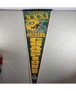 Green Bay Packers Pennant Super Bowl 31 Champions NFL 12&quot;x30&quot; - $10.88