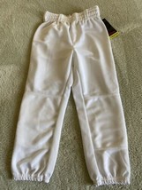 NEW Wilson Boys White Baseball Pants Belted Waist MEDIUM - $12.25
