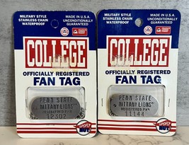 Vintage Penn State Nittany Lions Officially Registered Fan Tags New Old ... - £10.97 GBP