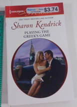 playing the greek&#39;s game by sharon kendri harlequin novel fiction paperback good - $5.94