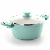 Gibson Home Plaza Cafe Aluminum 4.5 Qt Dutch Oven Soft Touch Handles in ... - $50.47