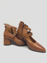 MIZ MOOZ WOMEN&#39;S SIDE ZIP ANKLE LEATHER  SHOES BRANDY 37EU / 7US  # B40 - £74.24 GBP