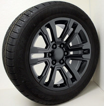 Gloss Black 20&quot; Split Spoke Wheels Goodyear Tires Chevy Silverado Tahoe ... - £1,868.25 GBP