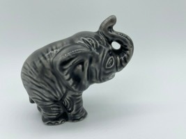 Elephant Porcelain Miniature Baby Calf Grey 2.5&quot; Figurine Statue  - $14.00