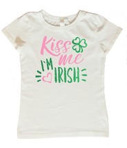 Kiss Me I&#39;m Irish Girls Shirt, St Patricks Day Shirt for Girls, Kiss Me ... - £11.78 GBP+
