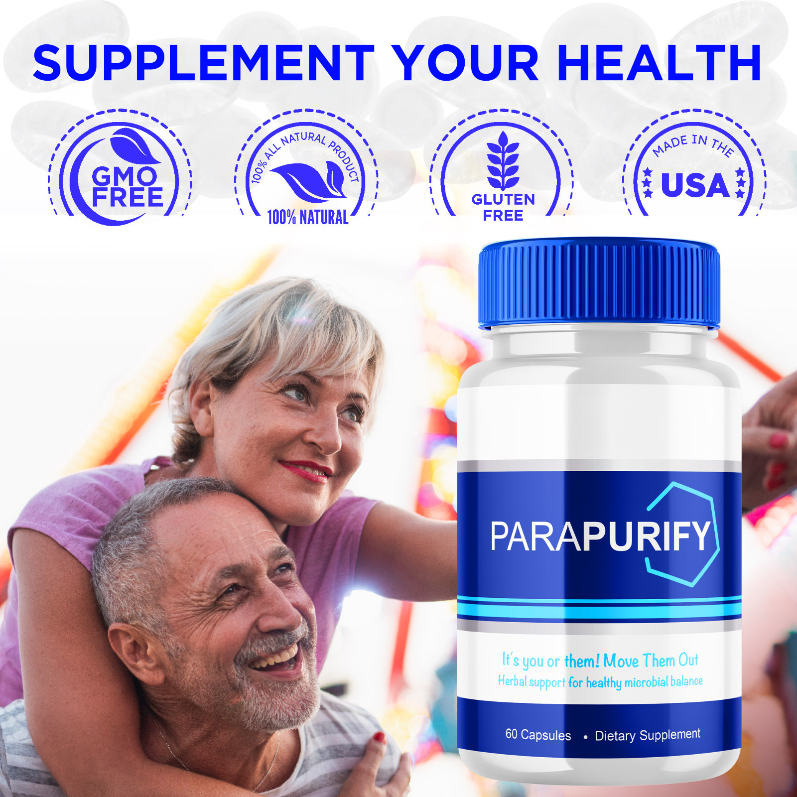 2 Pack Parapurity Natural Cleanse Advanced Gut Support Vitamin Supplement Item image 3