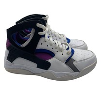 Nike Air Huarache PRM QS Basketball Shoe White Blue Black Mens Size 8.5 - $123.73