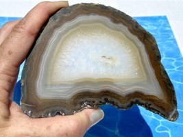 Agate Quartz Crystal Geode Slab Lapidary For Cabochons Rough Old Stock 5... - £13.96 GBP