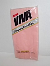 Viva Designer Collection Poly Lined Table Cover 54&quot; x 108&quot; Peachtree 1987 New (h - £12.07 GBP