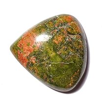 23.44 Carats TCW 100% Natural Beautiful Unakite Jasper Pear Cabochon Gem By DVG - £10.29 GBP