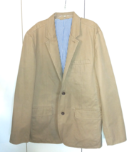GAP MEN'S BEIGE COTTON LINED SPORT JACKET-L-EXCELLENT-WORN ONCE - $22.00