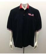 Doerr Motorsports #43 Men's XXX Lg Black Red Checkered Collar Short Sleeve Shirt - $12.76